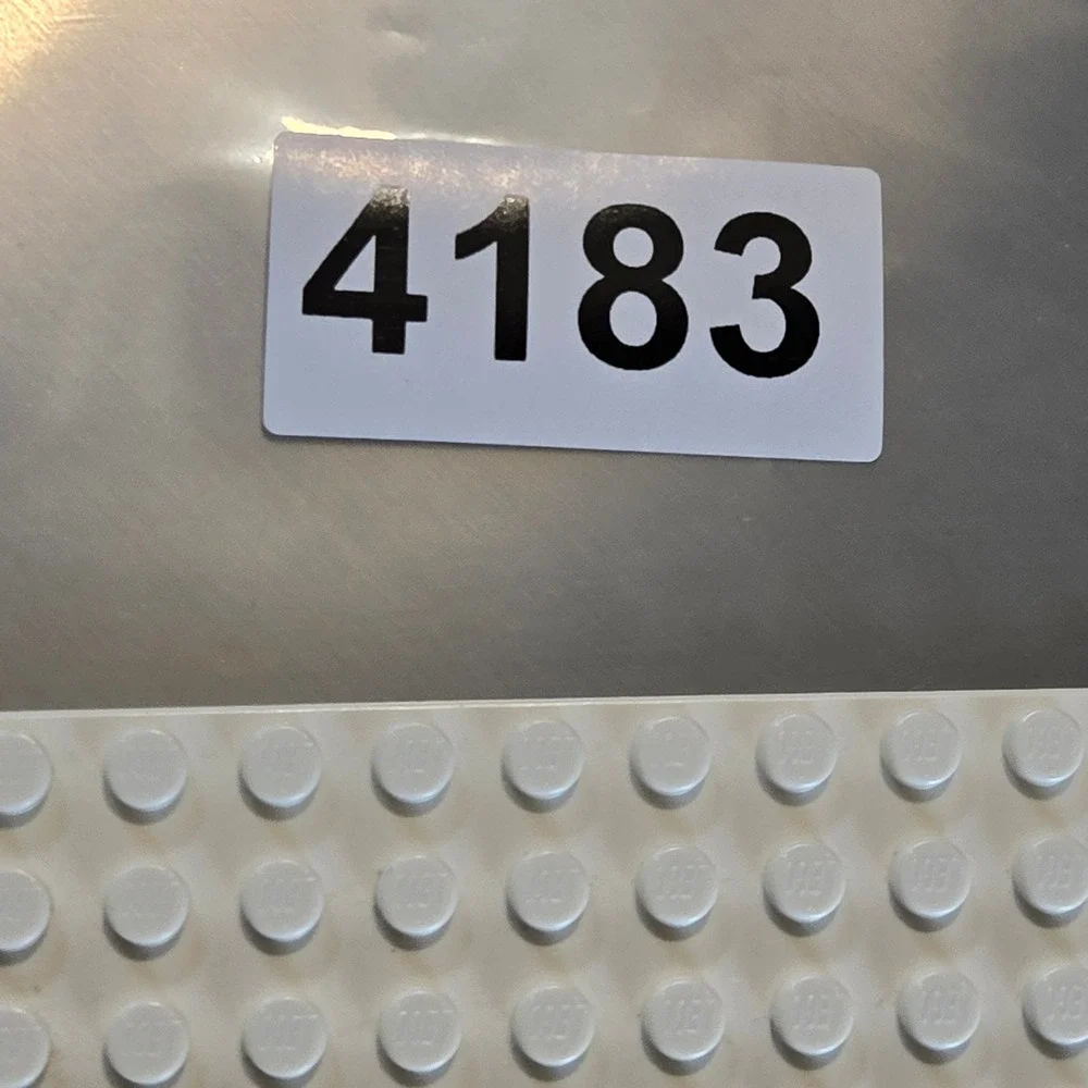 LEGO 1-piece 10x10 White 32x32 Stud Building Baseplate Vintage Classic 3811